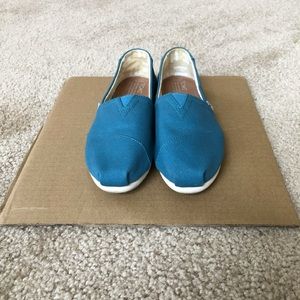 TOMS Alpargata Canvas Shoes in Blue